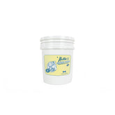 A white plastic bucket labeled "Nellie&