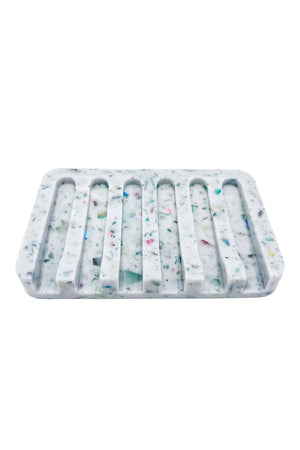 white soap dish