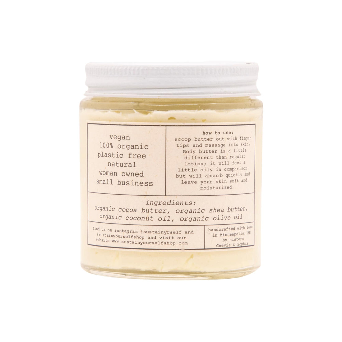 Organic Body Butter - Unscented