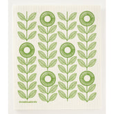 Sunflowers Swedish Dishcloth Green