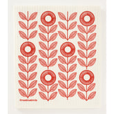 Sunflowers Swedish Dishcloth Red