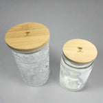 Standard and Wide Mouth Solid Bamboo Jar lids